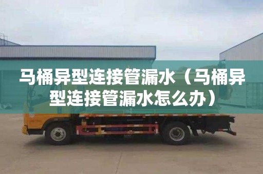 马桶异型连接管漏水（马桶异型连接管漏水怎么办）