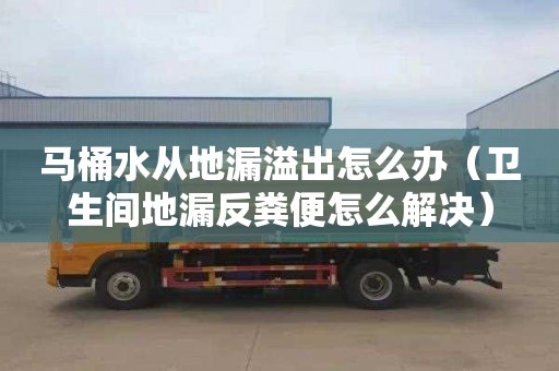 马桶水从地漏溢出怎么办（卫生间地漏反粪便怎么解决）