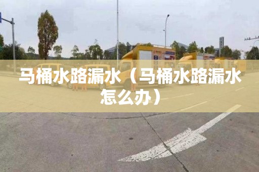 马桶水路漏水（马桶水路漏水怎么办）