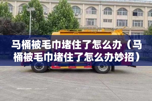 马桶被毛巾堵住了怎么办（马桶被毛巾堵住了怎么办妙招）