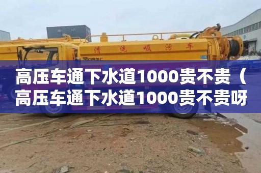 高压车通下水道1000贵不贵（高压车通下水道1000贵不贵呀）