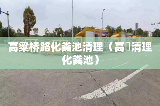 高粱桥路化粪池清理（高埗清理化粪池）