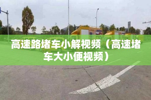 高速路堵车小解视频（高速堵车大小便视频）