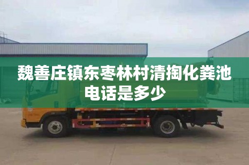 魏善庄镇东枣林村清掏化粪池电话是多少