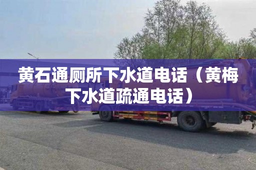 黄石通厕所下水道电话（黄梅下水道疏通电话）