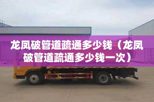 龙凤破管道疏通多少钱（龙凤破管道疏通多少钱一次）