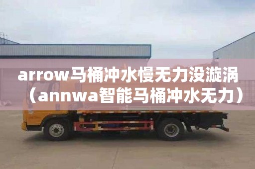 arrow马桶冲水慢无力没漩涡（annwa智能马桶冲水无力）