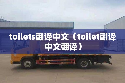 toilets翻译中文（toilet翻译中文翻译）