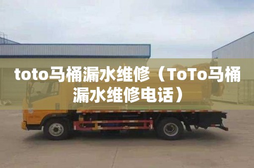 toto马桶漏水维修（ToTo马桶漏水维修电话）