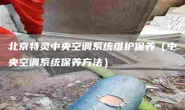 北京特灵中央空调系统维护保养（中央空调系统保养方法）