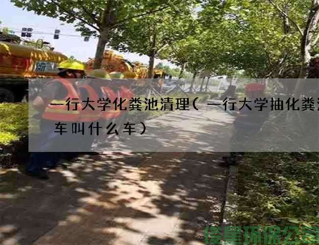 一行大学化粪池清理(一行大学抽化粪池的车叫什么车)
