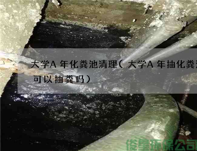 大学A年化粪池清理(大学A年抽化粪池车可以抽粪吗)