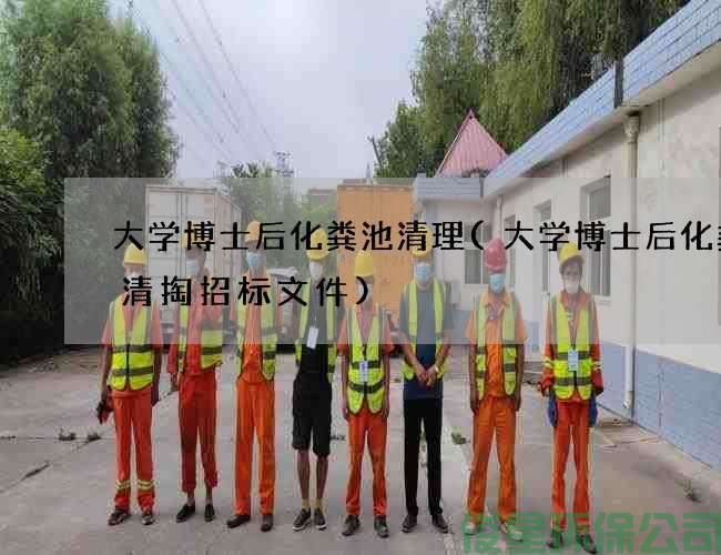 大学博士后化粪池清理(大学博士后化粪池清掏招标文件)