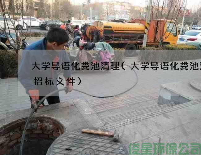大学导语化粪池清理(大学导语化粪池清掏招标文件)