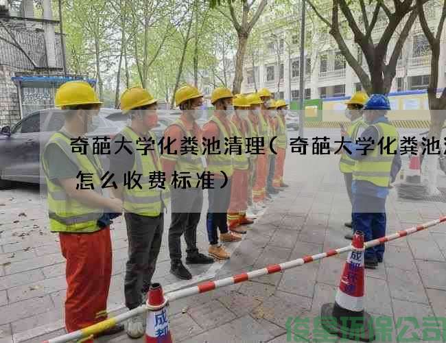 奇葩大学化粪池清理(奇葩大学化粪池清理怎么收费标准)