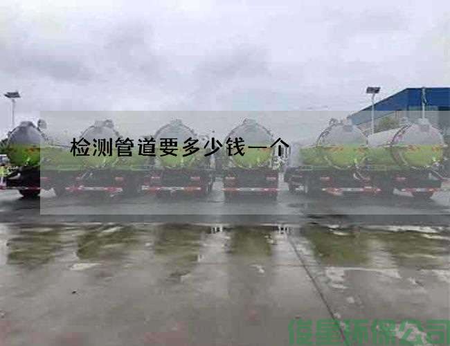 检测管道要多少钱一个