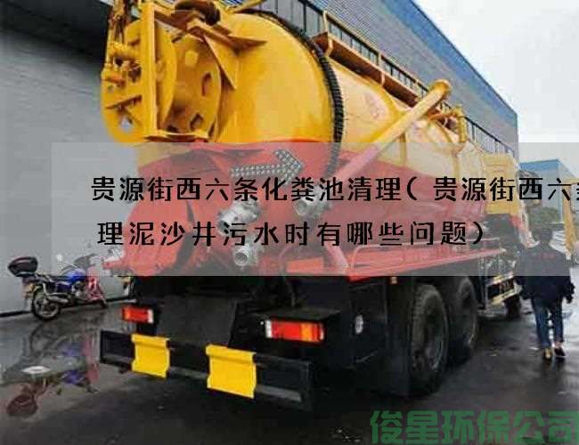 贵源街西六条化粪池清理(贵源街西六条清理泥沙井污水时有哪些问题)